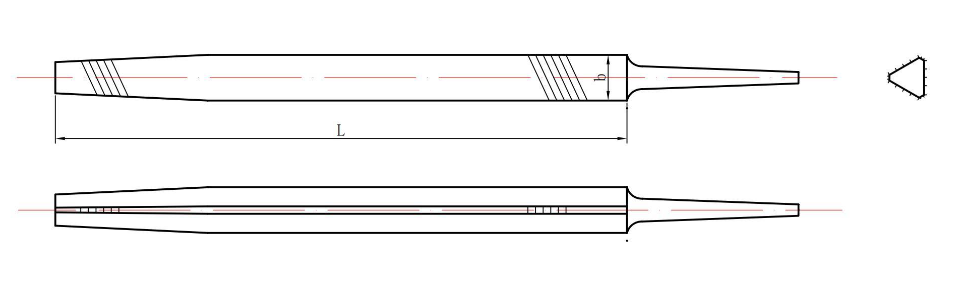 Slim taper files
