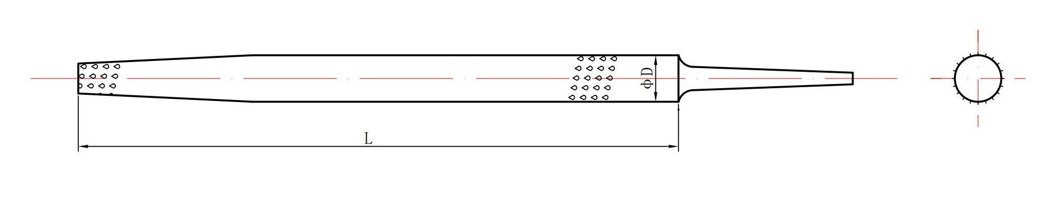 Round wood rasp files