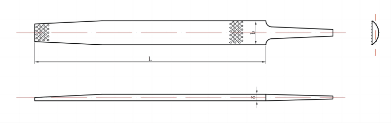 Well-regulated half-round wood rasp files