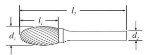 Type E Carbide Rotary Burr File