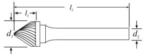 Type J Carbide Rotary Burr File 