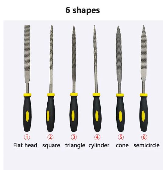 6 Pack Multi Purpose Wood Files Wholesale Steel Files Carbide Burrs 