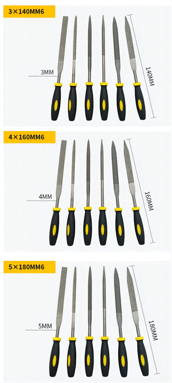 6 Pack Multi Purpose Wood Files Wholesale Steel Files Carbide Burrs 
