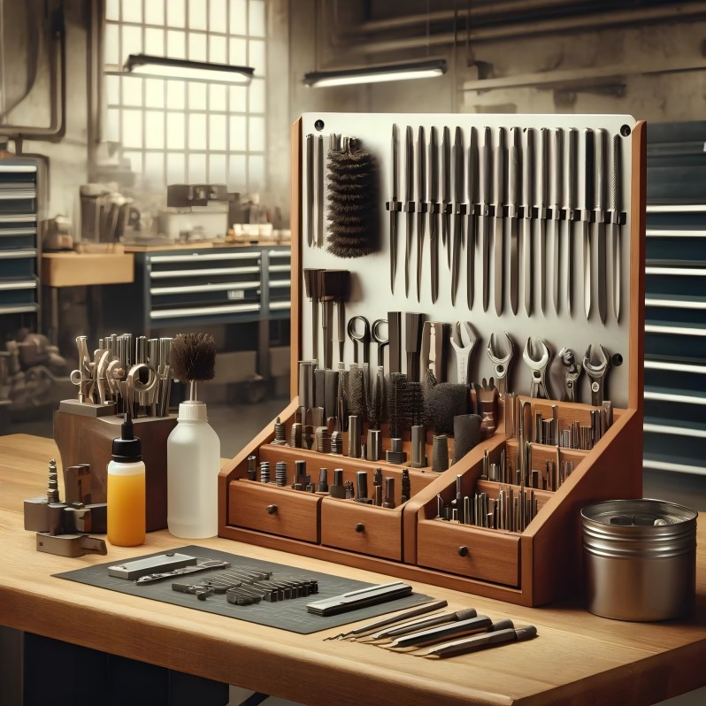 Historical evolution of files from ancient stone rasps to modern precision tools.