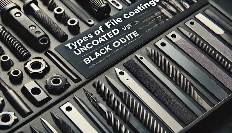 Comparison between uncoated and black oxide-coated files for woodworking and metalworking